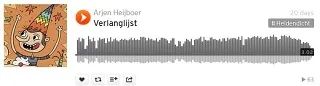 Link naar Verlanglijst audiotrack op Soundcloud